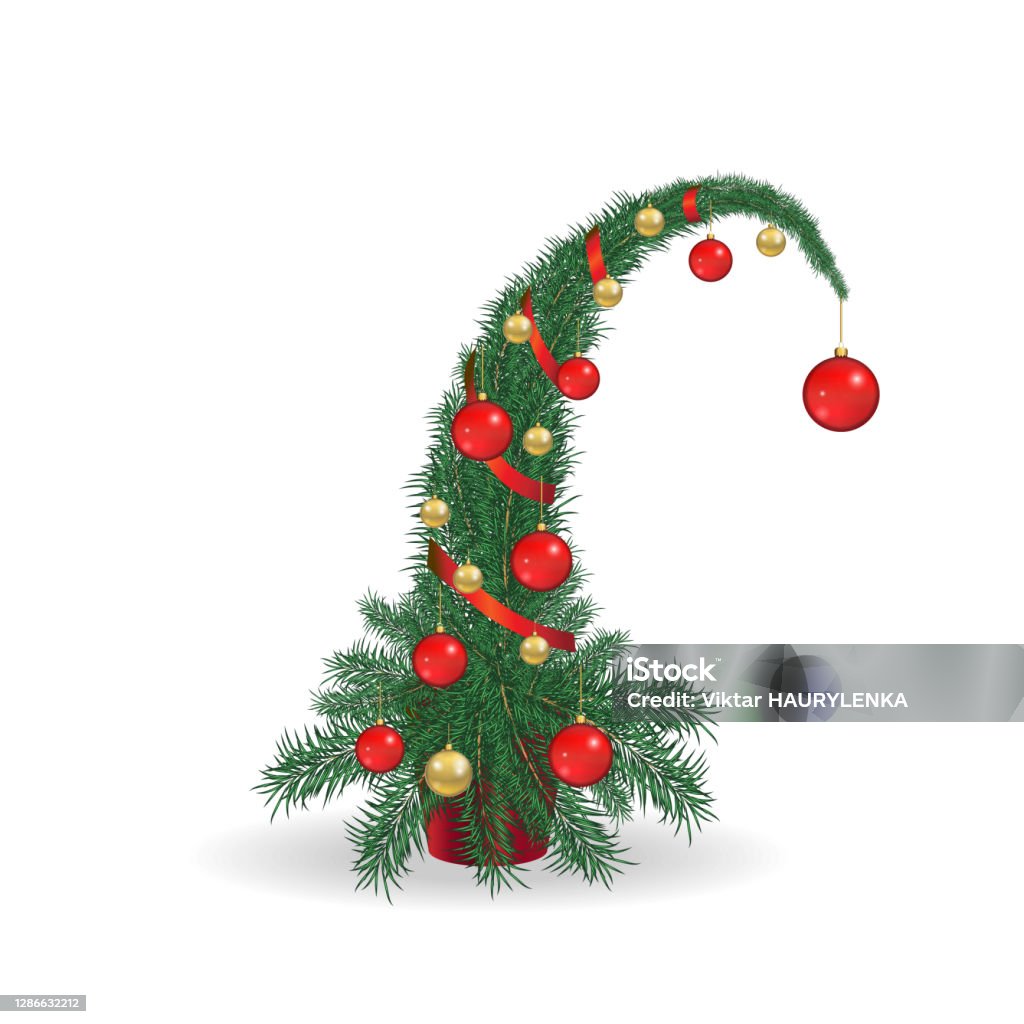 Vetores de Árvore Grinch De Natal Com Brinquedos Vermelhos E Dourados O  Topo Da Árvore É Inclinado Cartaz Isolado Vetor 3d Realista e mais imagens  de Natal - iStock
