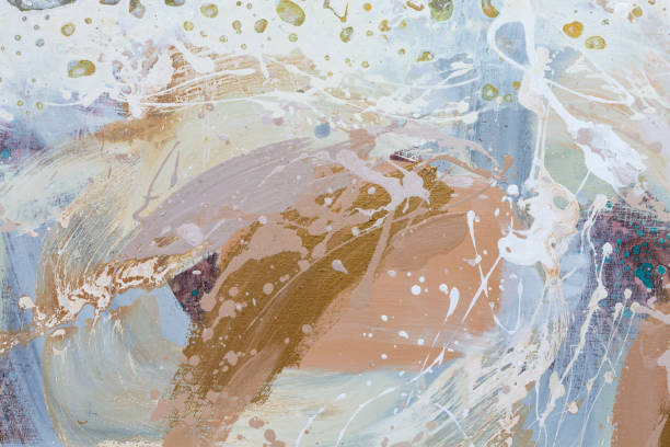 istock Your awesome painting texture in new gentle light tone. 1286640468