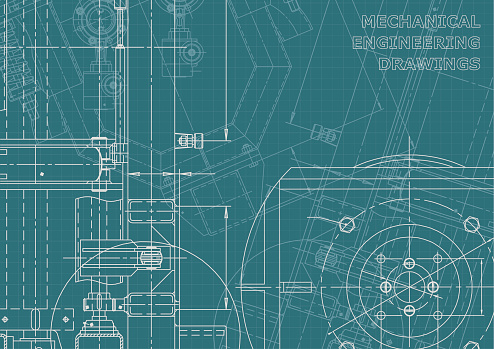 Computer Engineering Drawing Example Vector Engineering Illustration Computer Aided Design Systems ...