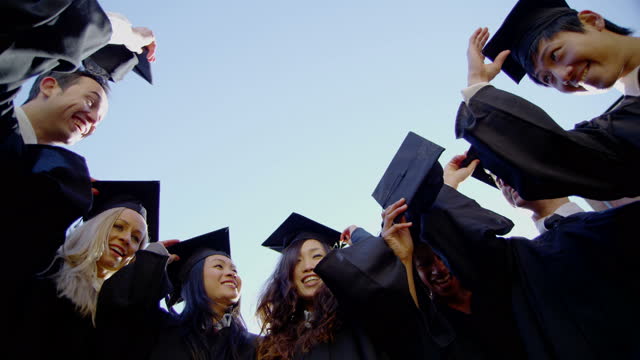 University Graduation Students Celebrating