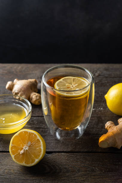 istock A green natural tea with ginger, lemon, mint and honey 1286651024