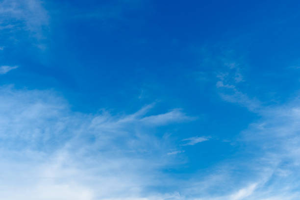 istock Cirrus and cumulus clouds on blue sky background. 1286652045
