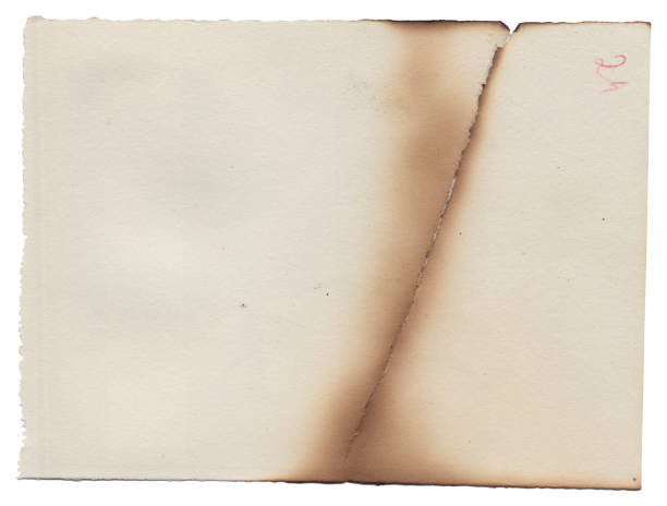 istock Old vintage texture retro paper with burned stains and scratches background isolated 1286663267