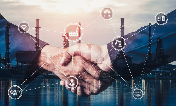 istock Industry 4.0 technology concept - Smart factory for fourth industrial revolution 1286663370