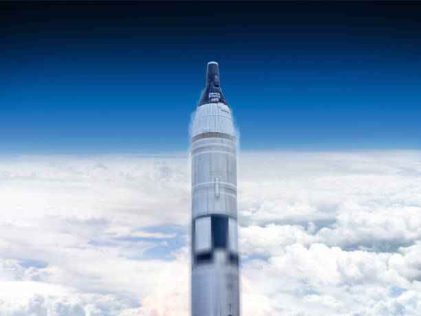 Rocket Lunched rocket flying up top space rocket booster photos stock pictures, royalty-free photos & images