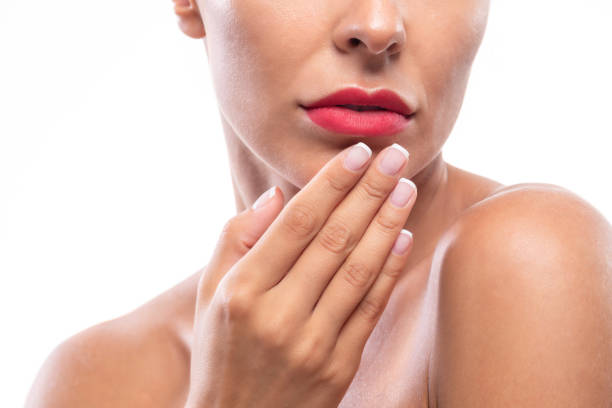 istock Astonishing beauty with very kissable lips 1286663589