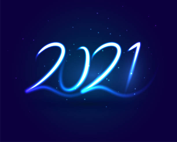 istock 2021 happy new year neon style blue streak background 1286665037