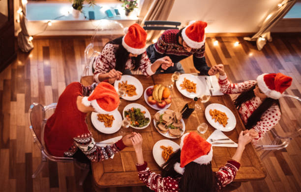 istock people celebrate the christmas at home 1286665117