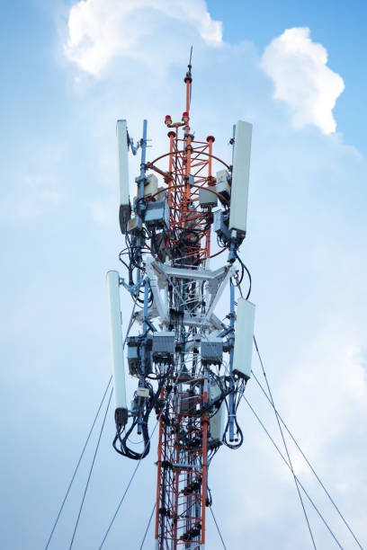 istock Big antenna with 4g and 5g elements on roof in Bangkok 1286670871