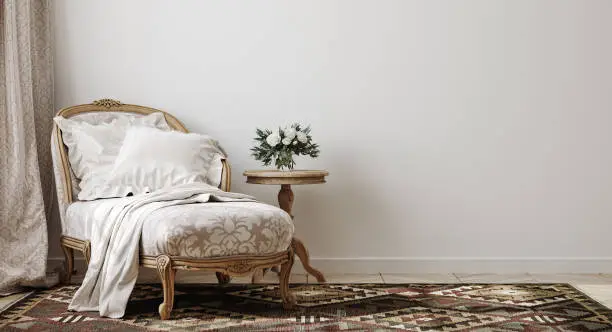 Photo of Vintage living room with lounge armchair