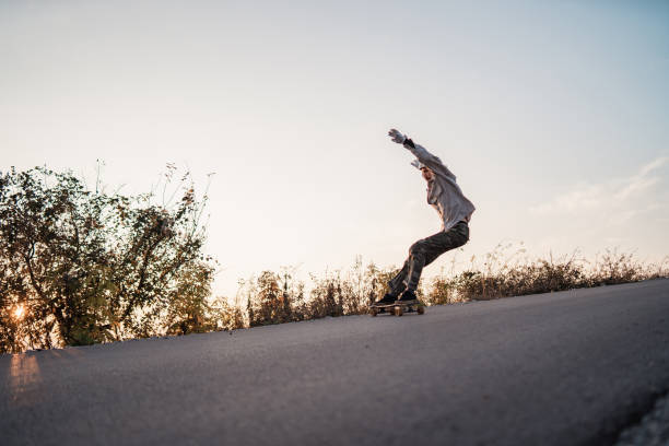 istock I feel a rush of adrenaline as I riding longboard downhill 1286674130