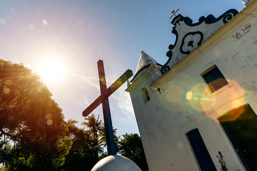 Our Lady of Conception Church located in Porto Seguro, Bahia, Northeastern Brazil
