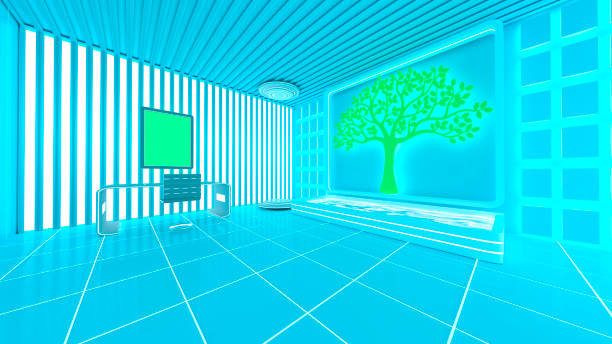 istock 3D illustration futuristic interior 1286681211