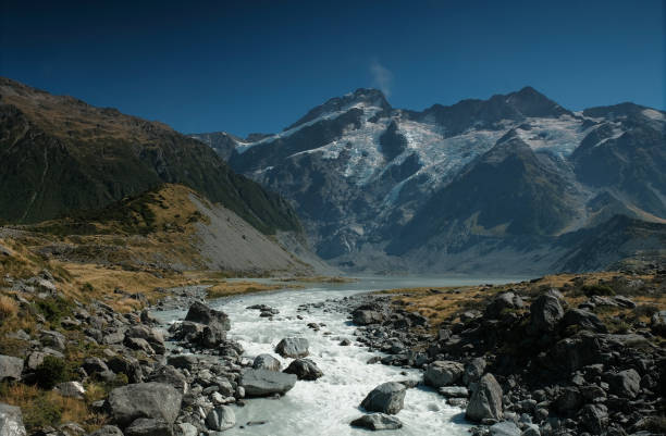 istock River at hooker valley in new zealand with mountain view 1286682421