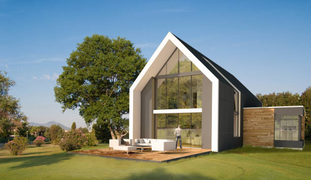 istock Contemporary mansion in the country 1286683032