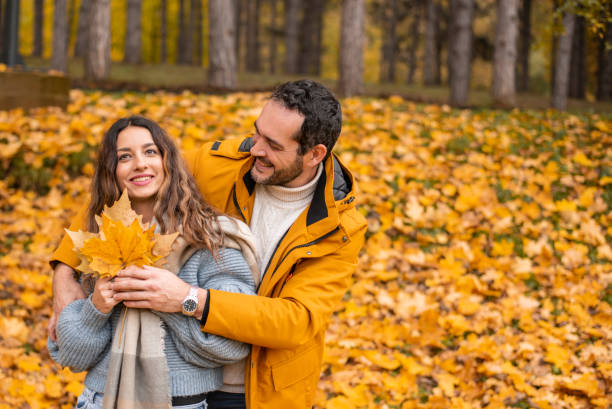 istock Couple enjoying in autumn 1286687693