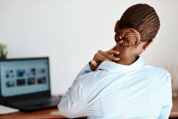 istock The pains and strains of a long day 1286693187