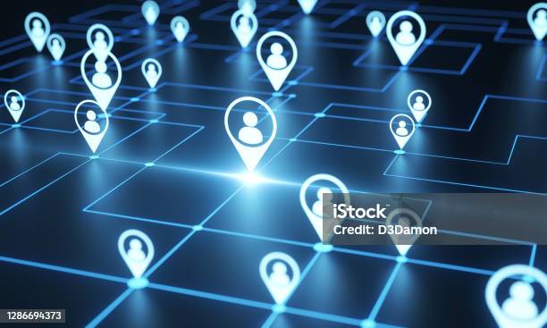 Social Network Concept Stock Photo - Download Image Now - Human Resources, Connection, Technology