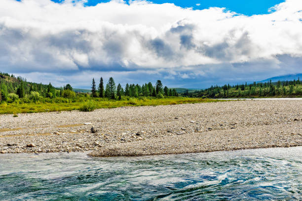 istock A clear transparent northern river flowing among the rocks 1286695643