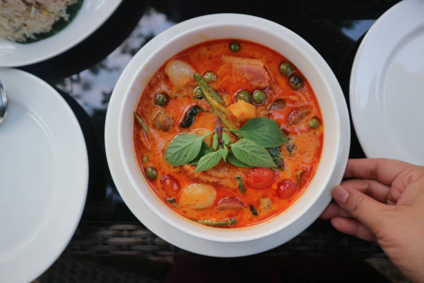 istock Roasted Duck Red curry or red curry with roasted duck, duck curry 1286706226