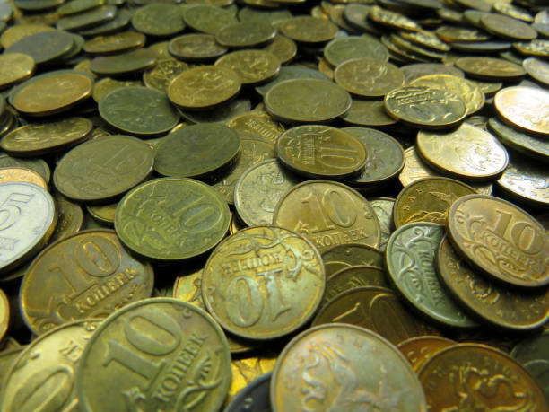 istock placer of Russian copper coins 1286707527