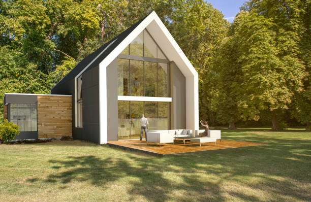 istock Contemporary home in the country 1286710480