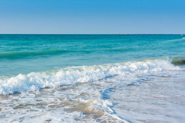 istock Waves flushing the beach at Ras Al Khaimah, UAE 1286714621