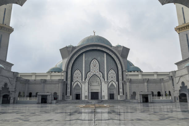 Masjid Wilayah Persekutuan, a mosque in Kuala Lumpur, Malaysia. stock photo