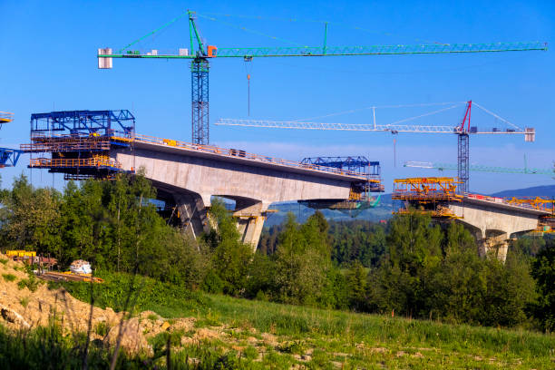 istock Construction of the viaducts on the new highway 1286721511