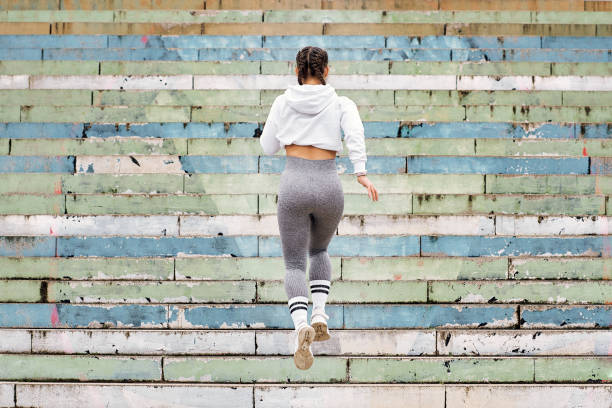 Jogging woman running in park