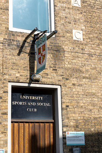 Cambridge University Sports and Social Club, this is situated  near Mill Lane Punting Station, Cambridge, England, UK.