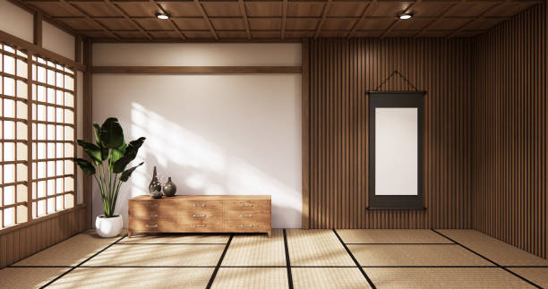 istock The wooden cabinet japanese style. 3d rendering 1286724964