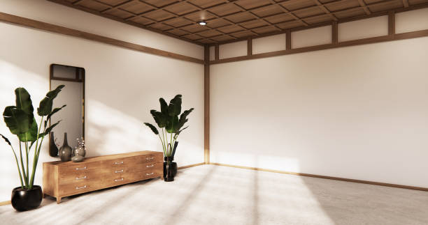 istock The wooden cabinet japanese style. 3d rendering 1286724979