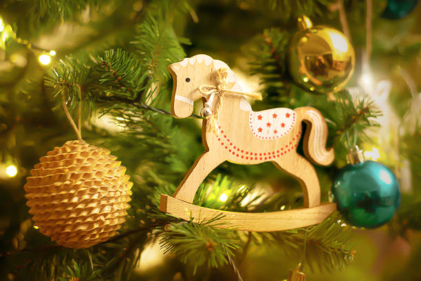 istock Christmas ornaments and Christmas lights. 1286729516