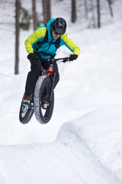 istock Winter Fat Bike Jump 1286730343