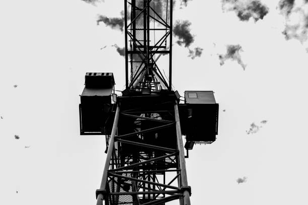 istock Large harbor crane, Crane in a seaport. 1286730483