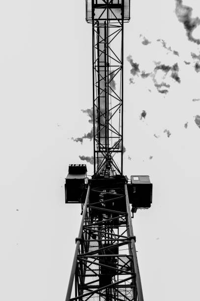 istock Large harbor crane, Crane in a seaport. 1286730598
