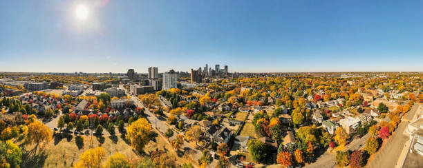 istock Fall in Minneapolis - High Angle Drone Photo 1286730907