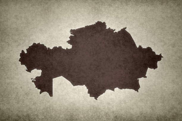 istock Grunge map of Kazakhstan 1286733937