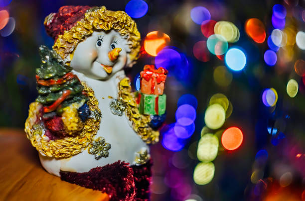 istock Christmas toy with colorful lighting bokeh background 1286741193