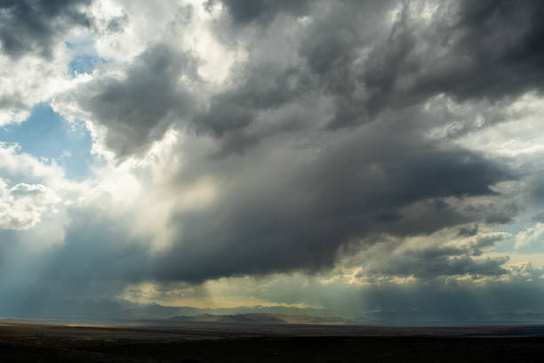 istock sky is in the clouds above the altai mountains. 1286742392
