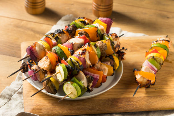 istock Homemade Grilled Chicken Kebab Skewers 1286743605
