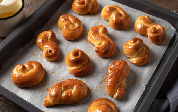 istock Freshly baked jidasky - Czech sweet Easter pastry 1286749977