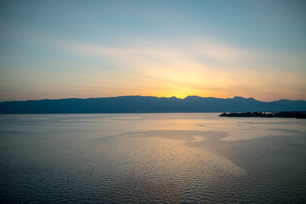 Reflexion of light of the sunset.