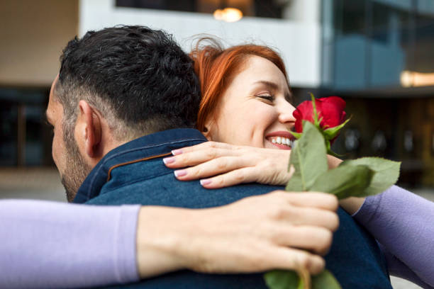istock Young happy couple love and romantic at first date relationship ,hugging 1286759901