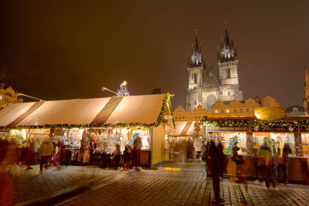 Prague Old Town Christmas Market Prague Old Town Christmas Market prague christmas market stock pictures, royalty-free photos & images
