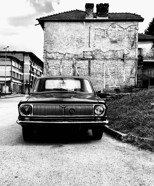 istock Classic antique retro automobile car Russian 1286765157
