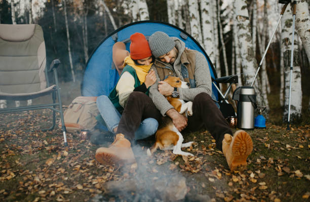 istock Young avantur couple is camping 1286766493