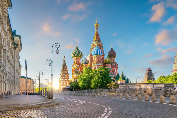 istock Saint Basil's Cathedral at Red Square in Moscow Russia 1286772148