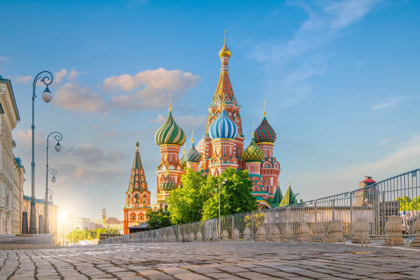 istock Saint Basil's Cathedral at Red Square in Moscow Russia 1286772154